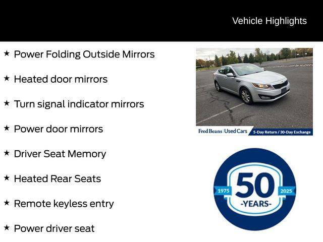 used 2013 Kia Optima car, priced at $8,900