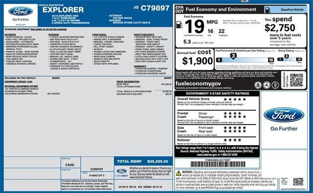 used 2018 Ford Explorer car, priced at $16,790