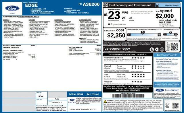 used 2024 Ford Edge car, priced at $32,700
