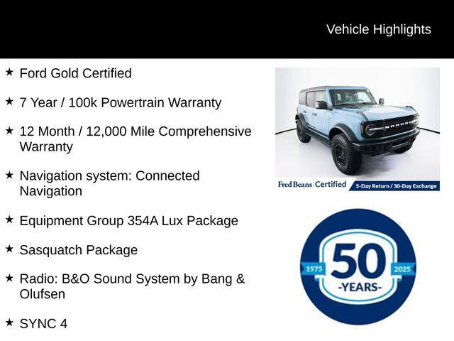 used 2022 Ford Bronco car, priced at $48,940