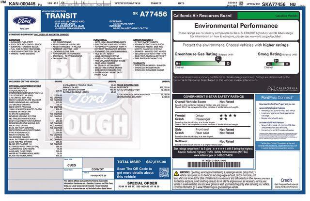 new 2025 Ford Transit-150 car, priced at $94,985
