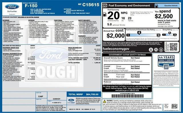used 2021 Ford F-150 car, priced at $34,570