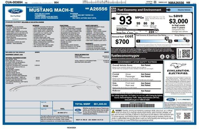 used 2022 Ford Mustang Mach-E car, priced at $28,939