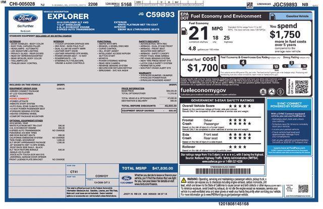 used 2018 Ford Explorer car, priced at $16,500