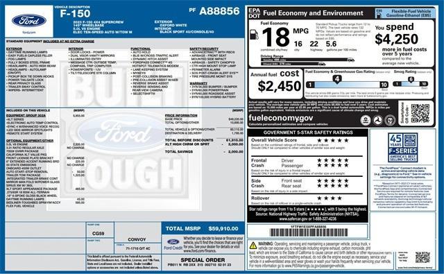 used 2023 Ford F-150 car, priced at $42,970