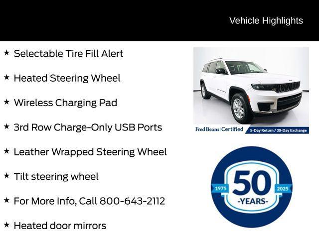 used 2021 Jeep Grand Cherokee L car, priced at $25,000