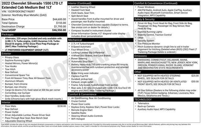 used 2022 Chevrolet Silverado 1500 Limited car, priced at $32,520