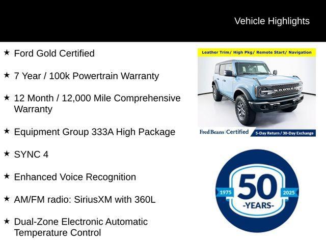 used 2023 Ford Bronco car, priced at $45,510