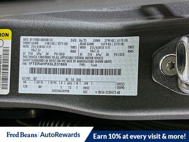 new 2025 Ford Ranger car, priced at $41,718