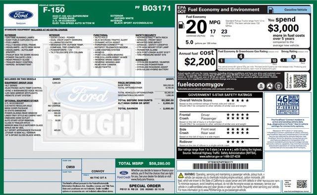 used 2023 Ford F-150 car, priced at $45,550