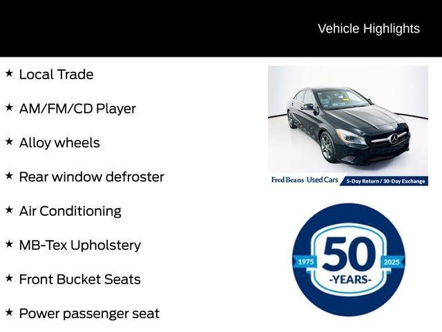 used 2014 Mercedes-Benz CLA-Class car, priced at $12,370