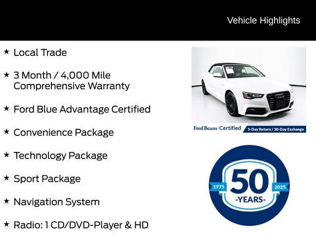 used 2017 Audi A5 car, priced at $20,500