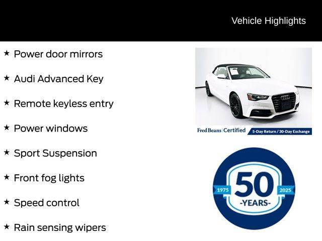 used 2017 Audi A5 car, priced at $20,500