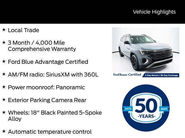 used 2024 Volkswagen Atlas car, priced at $37,570