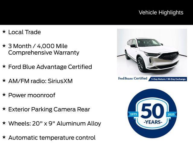 used 2023 Acura MDX car, priced at $39,910