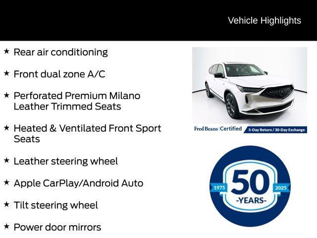 used 2023 Acura MDX car, priced at $39,910