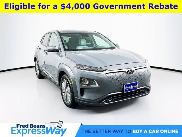 used 2021 Hyundai Kona EV car, priced at $21,900