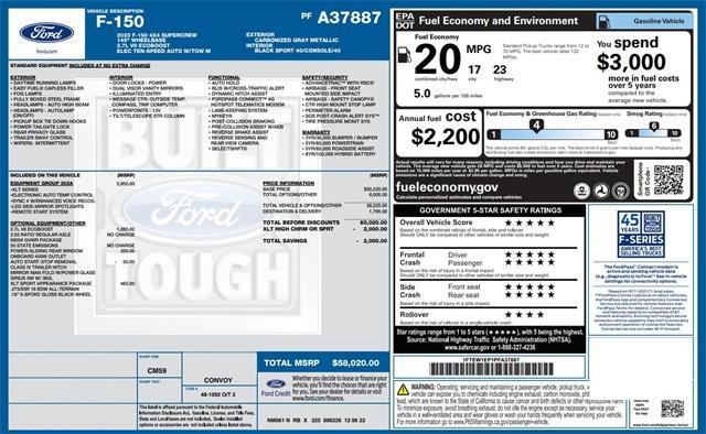 used 2023 Ford F-150 car, priced at $43,040