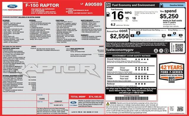 used 2020 Ford F-150 car, priced at $60,990