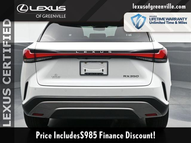 used 2024 Lexus RX 350 car, priced at $57,995