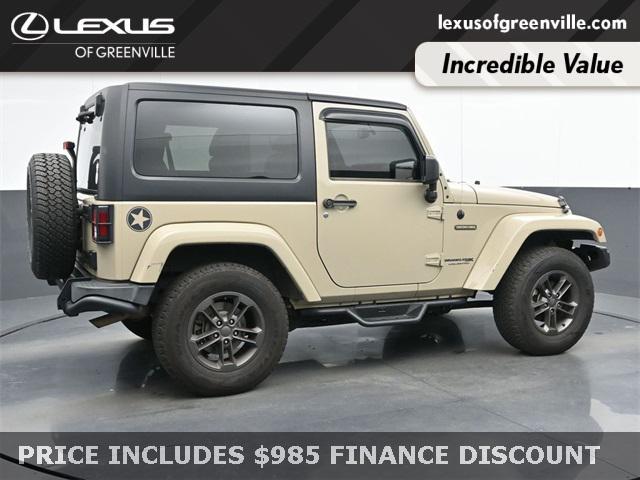 used 2018 Jeep Wrangler JK car, priced at $22,598