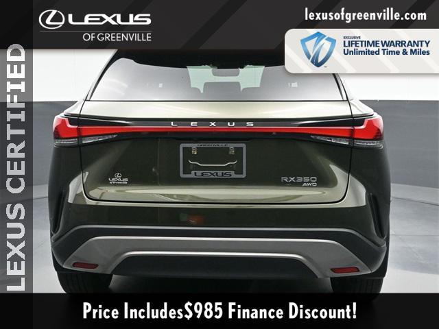 used 2023 Lexus RX 350 car, priced at $53,998