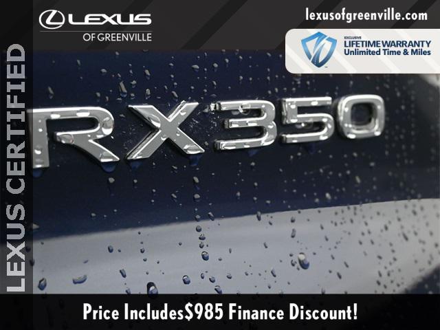 used 2023 Lexus RX 350 car, priced at $47,998