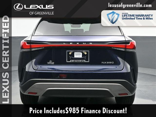 used 2023 Lexus RX 350 car, priced at $47,998