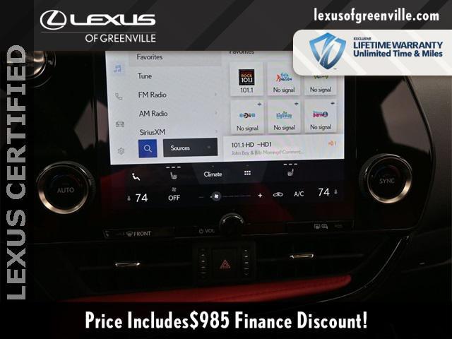 used 2023 Lexus NX 350 car, priced at $43,598