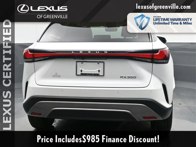 used 2024 Lexus RX 350 car, priced at $51,998