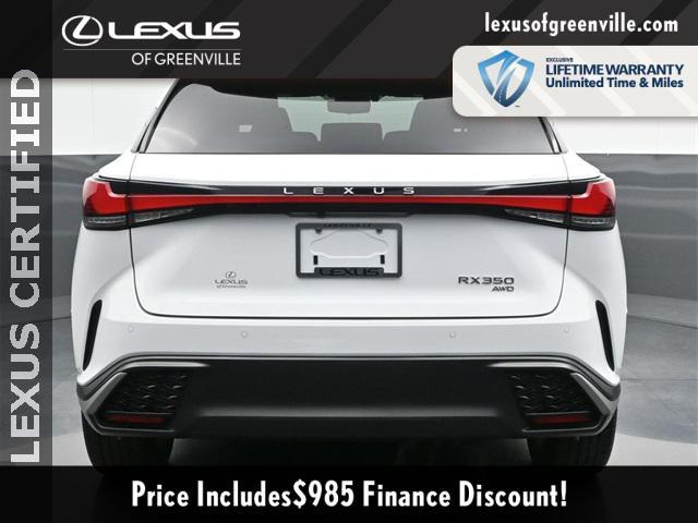 used 2024 Lexus RX 350 car, priced at $60,598