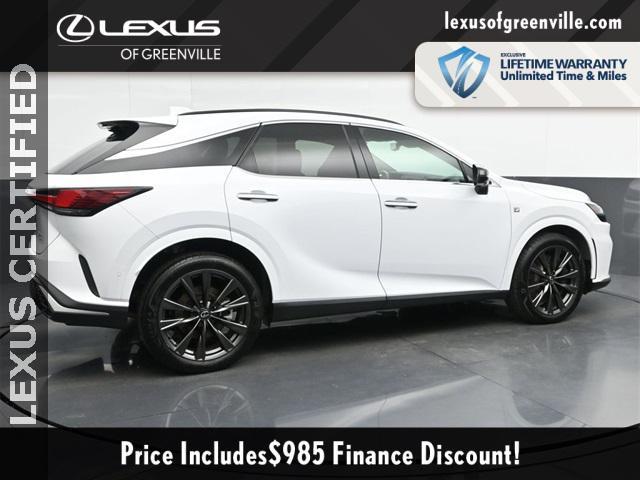 used 2024 Lexus RX 350 car, priced at $60,598