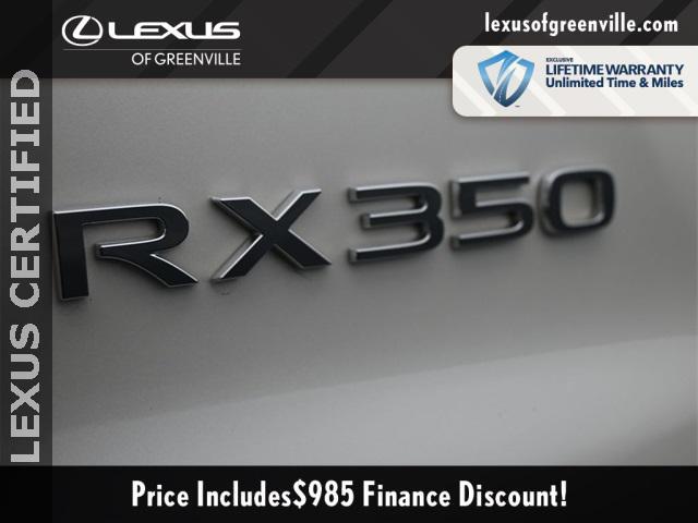 used 2025 Lexus RX 350 car, priced at $53,998