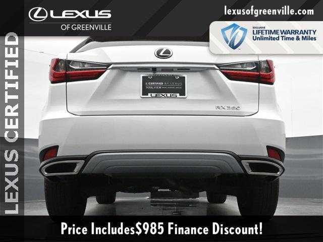 used 2022 Lexus RX 350 car, priced at $47,598