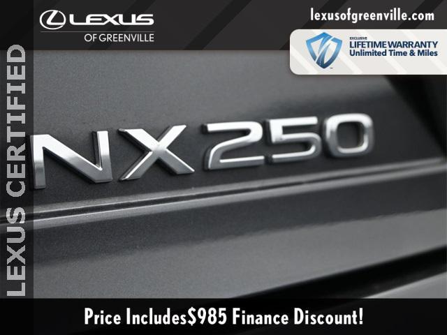 used 2025 Lexus NX 250 car, priced at $42,998