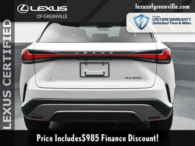 used 2024 Lexus RX 350 car, priced at $56,598