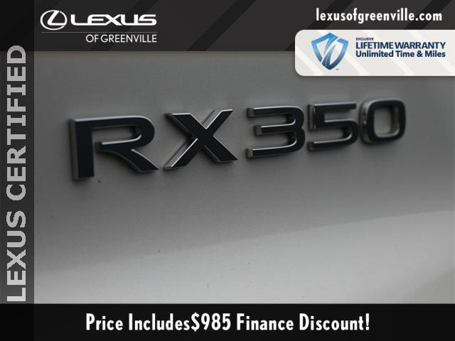 used 2024 Lexus RX 350 car, priced at $56,598