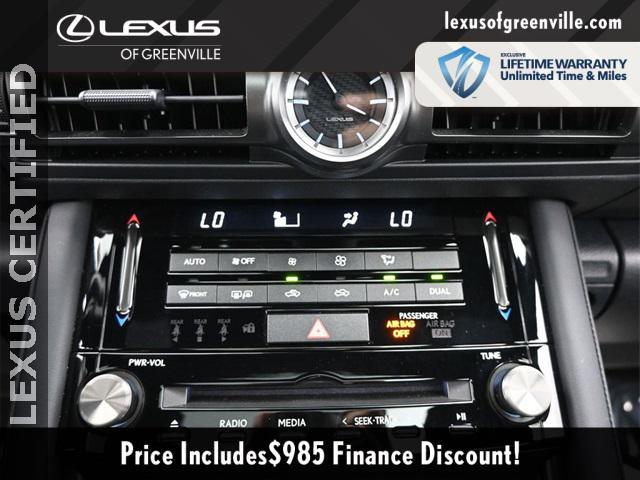 used 2023 Lexus IS 350 car, priced at $44,598