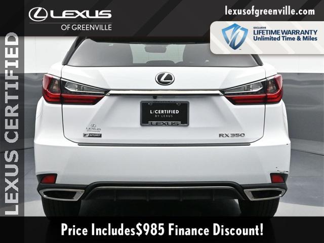 used 2021 Lexus RX 350 car, priced at $38,998