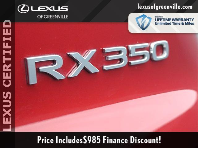 used 2024 Lexus RX 350 car, priced at $56,998