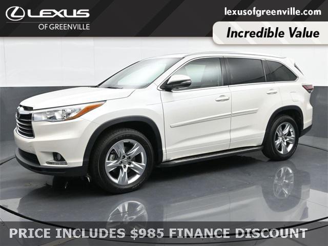 used 2015 Toyota Highlander car, priced at $19,998