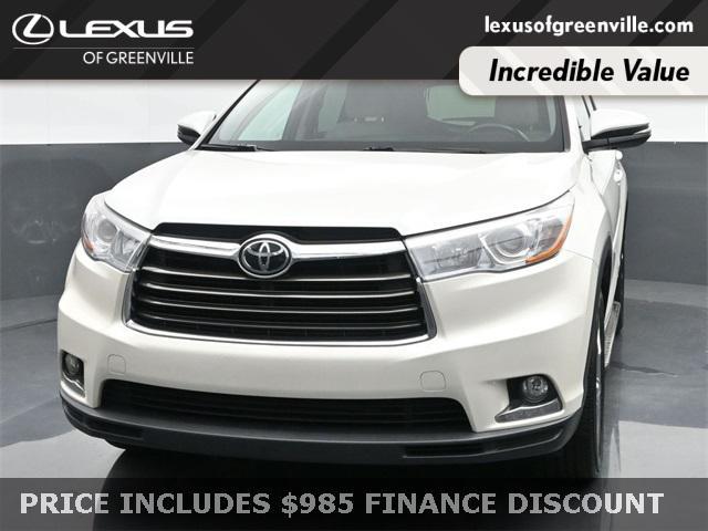 used 2015 Toyota Highlander car, priced at $19,998