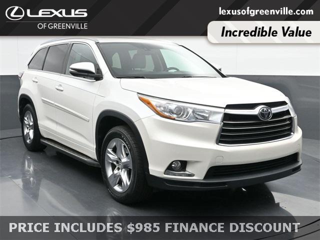 used 2015 Toyota Highlander car, priced at $19,998