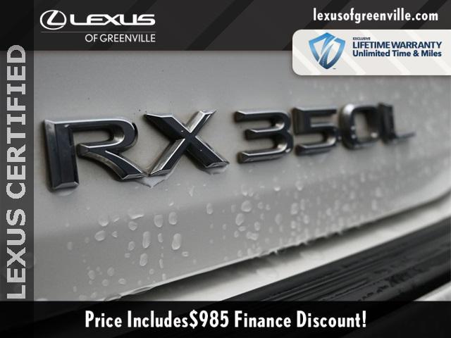 used 2022 Lexus RX 350L car, priced at $41,998