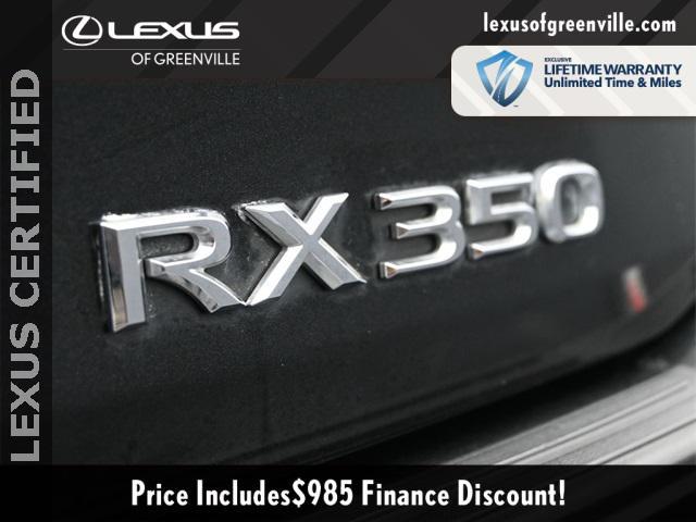 used 2022 Lexus RX 350 car, priced at $43,998