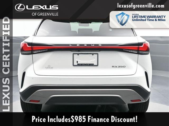 used 2024 Lexus RX 350 car, priced at $56,598