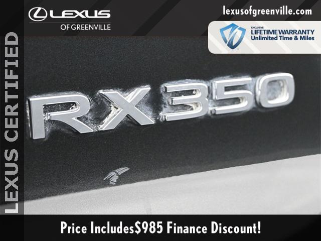 used 2024 Lexus RX 350 car, priced at $54,998