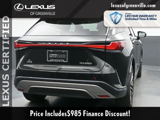 used 2024 Lexus RX 350 car, priced at $54,998