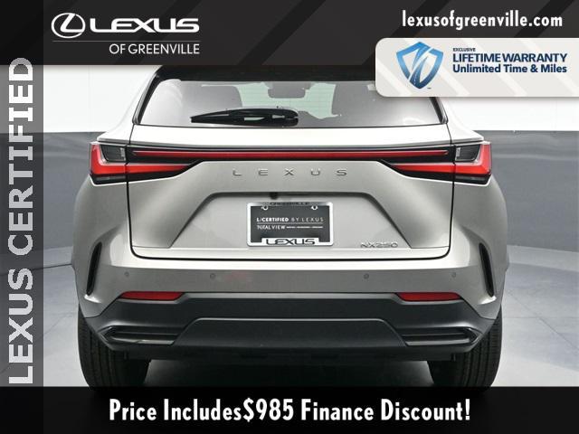 used 2024 Lexus NX 250 car, priced at $38,998