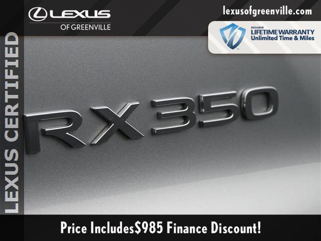 used 2023 Lexus RX 350 car, priced at $53,998